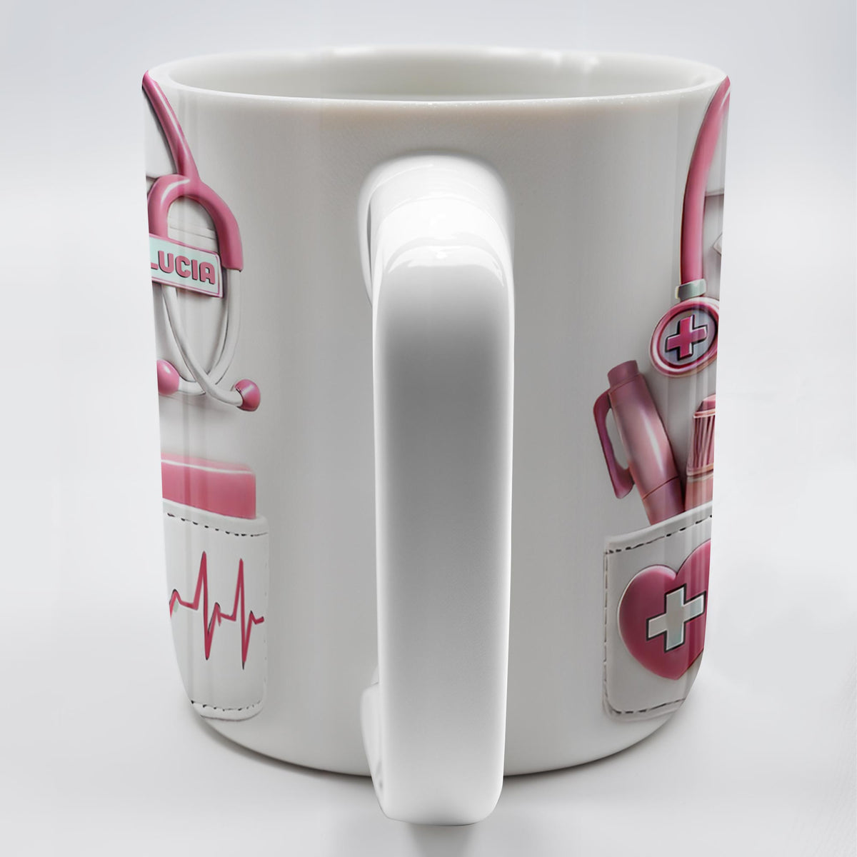Medical Appreciation Design With Stethoscope, Personalized Custom Coffee Mug
