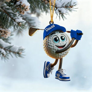 Personalized Swing Golf Ornament For Golf Lovers