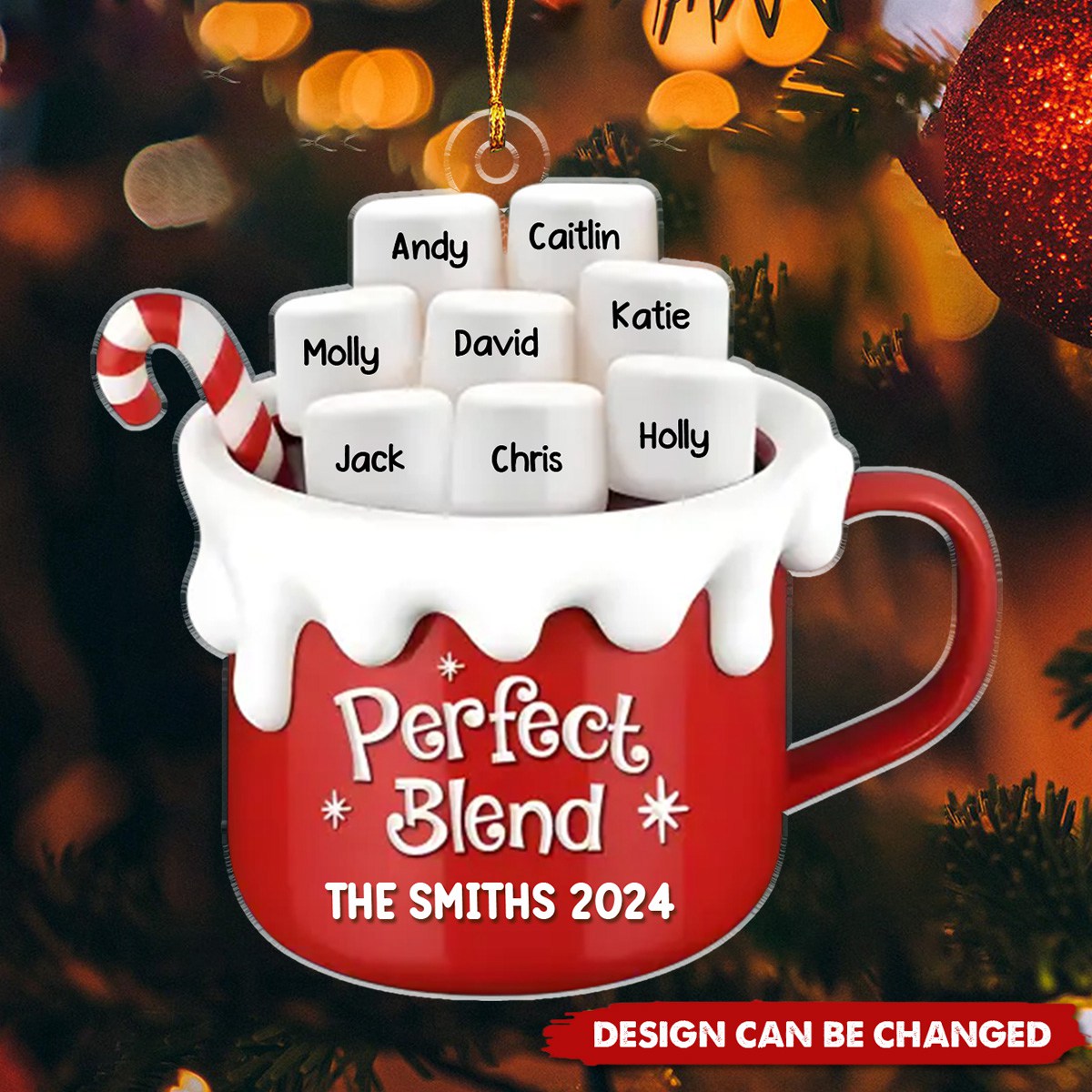 Perfect Blend - Family Personalized Ornament - Christmas Gift For Family Members