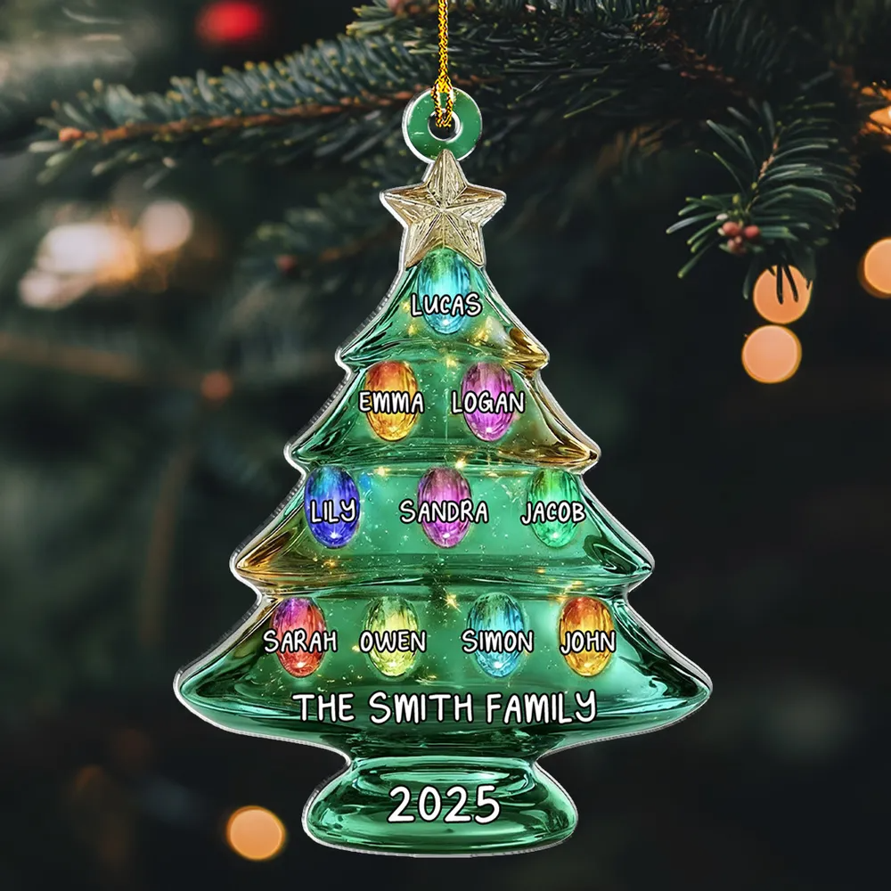 Our Family Tree - Personalized Custom Acrylic Ornament