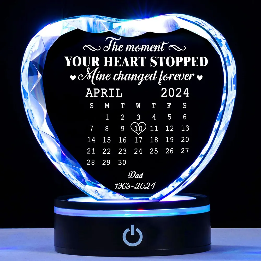 The Moment - Personalized Crystal Led Light