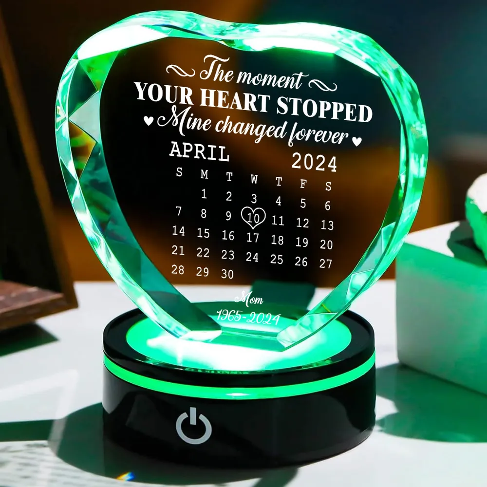 The Moment - Personalized Crystal Led Light
