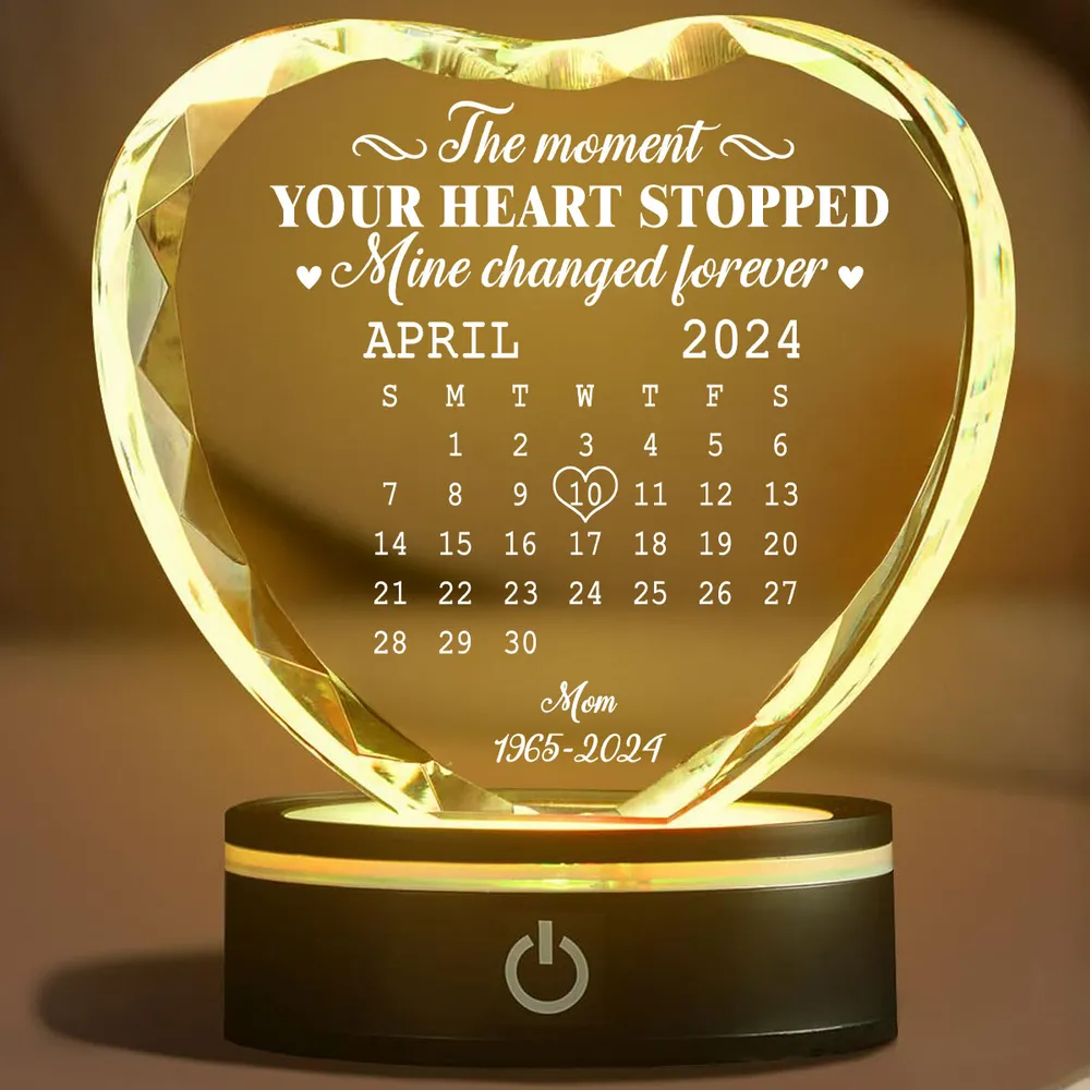 The Moment - Personalized Crystal Led Light