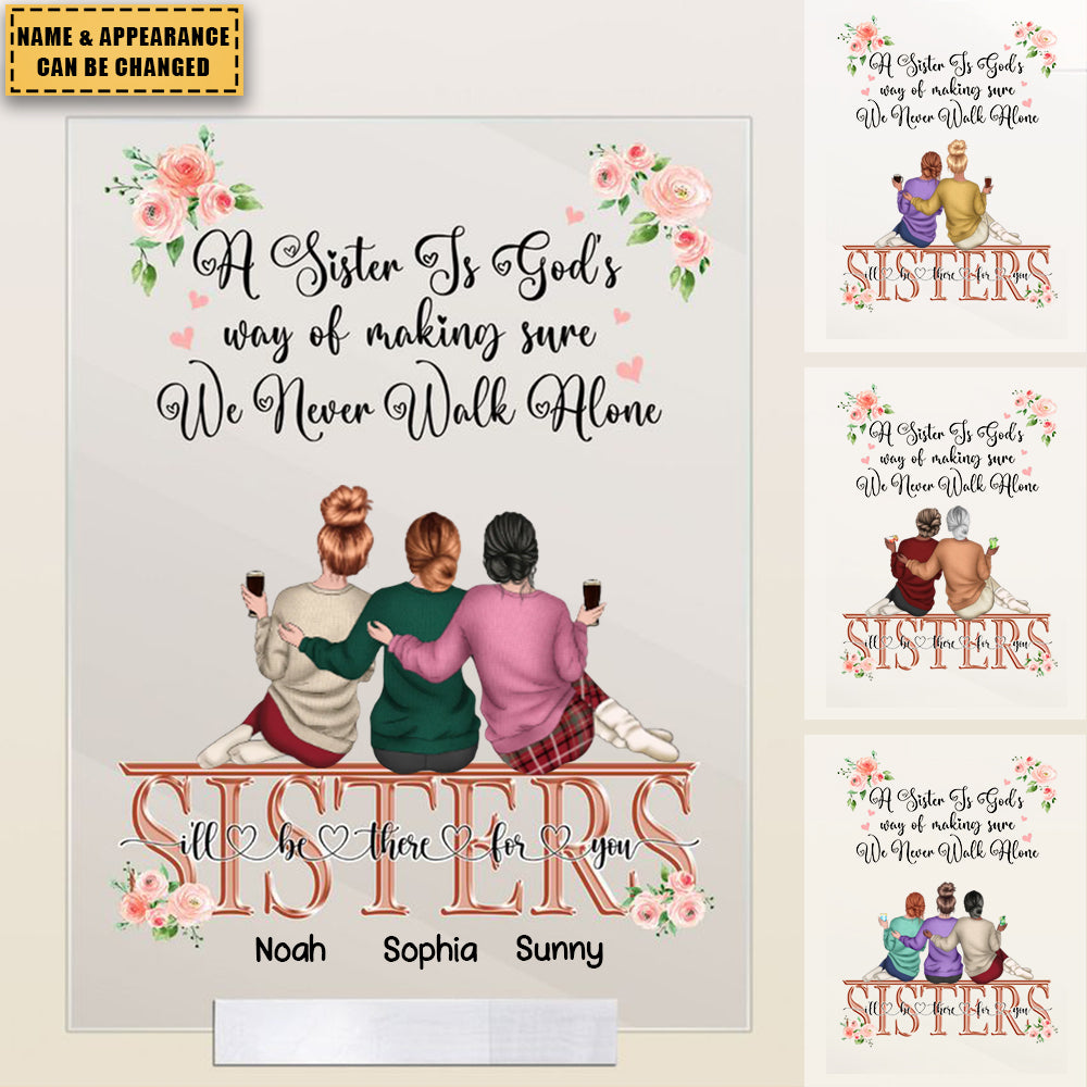 We Never Walk Alone - Personalized Acrylic Plaque