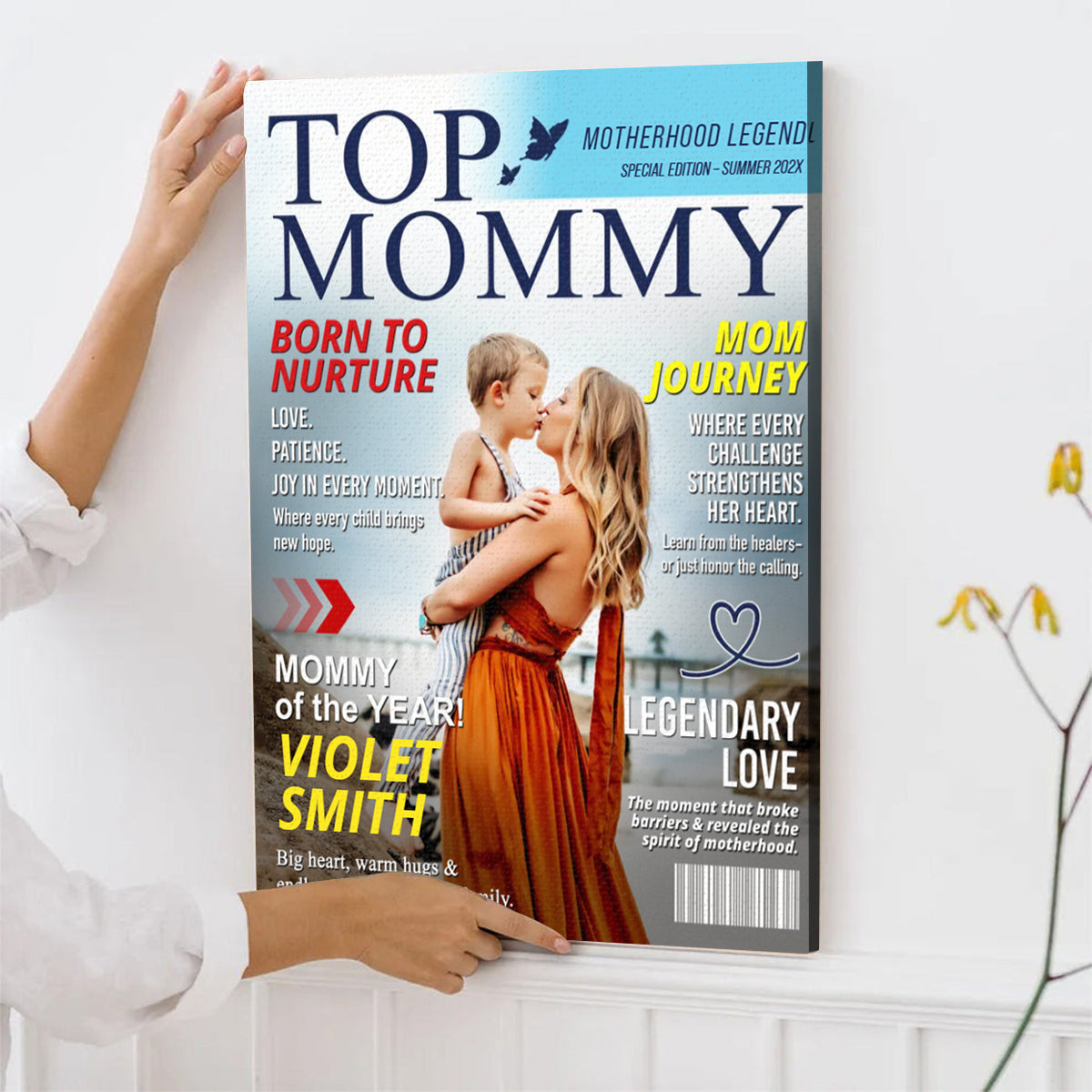 Personalized Mommy Magazine Cover – Custom Mom Gift, Mother’s Day Gift, Mom Birthday Gift Idea