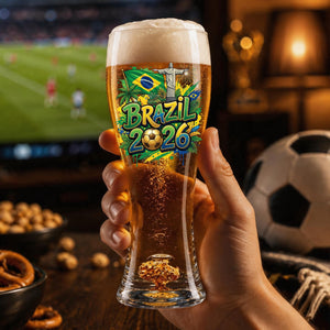 Personalized 2026 Soccer Country Beer Glass | Perfect For Fan Events & Tailgates