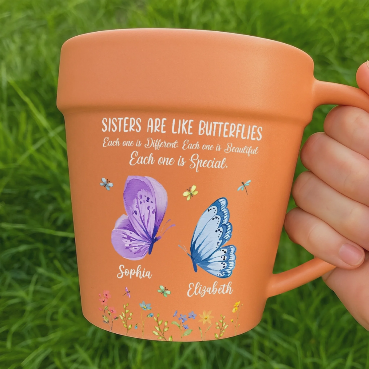 Personalized Garden Plant Pot Ceramic Mug