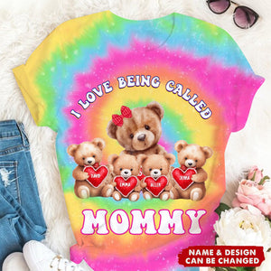 Personalized I Love Being Called Grandma 3D T-shirt