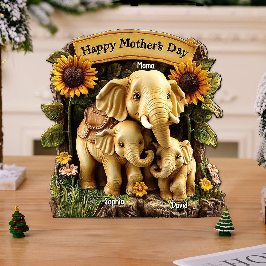 Happy Mother's Day - Personalized Acrylic Plaque For Mother's Day Gift