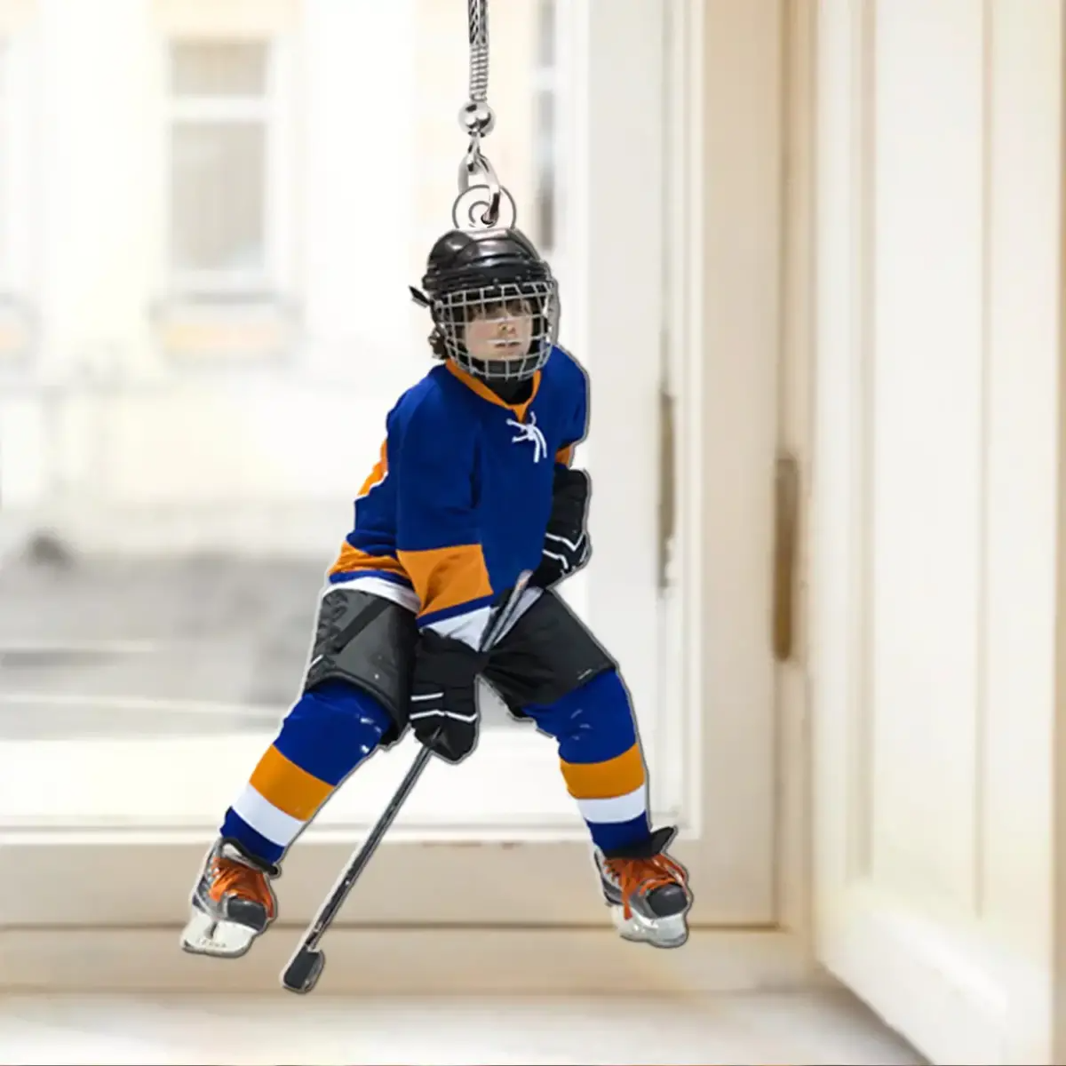 Ice Hockey Christmas Ornaments Custom Photo Personalized Acrylic Ornament For Ice Hockey Lovers