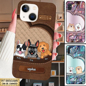 Personalized Dog Mom Puppy Pet Dogs Lover Texture Phone case