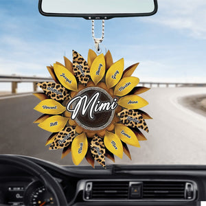 Personalized Family Sunflower Acrylic Ornament