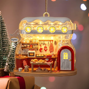 Baking Mixer Cozy House Personalized Baking Ornament