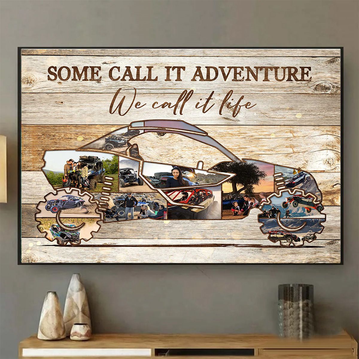 Personalized UTV Vehicle Photo Collage Poster