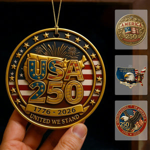 Personalized Acrylic Ornament - 250 Years Anniversary of America 1776–2026 Ornament