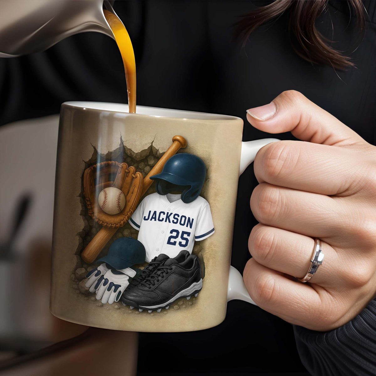 Celebrate Your Favorite Baseball Moments, Baseball and Sports Gear, Personalized Custom Coffee Mug