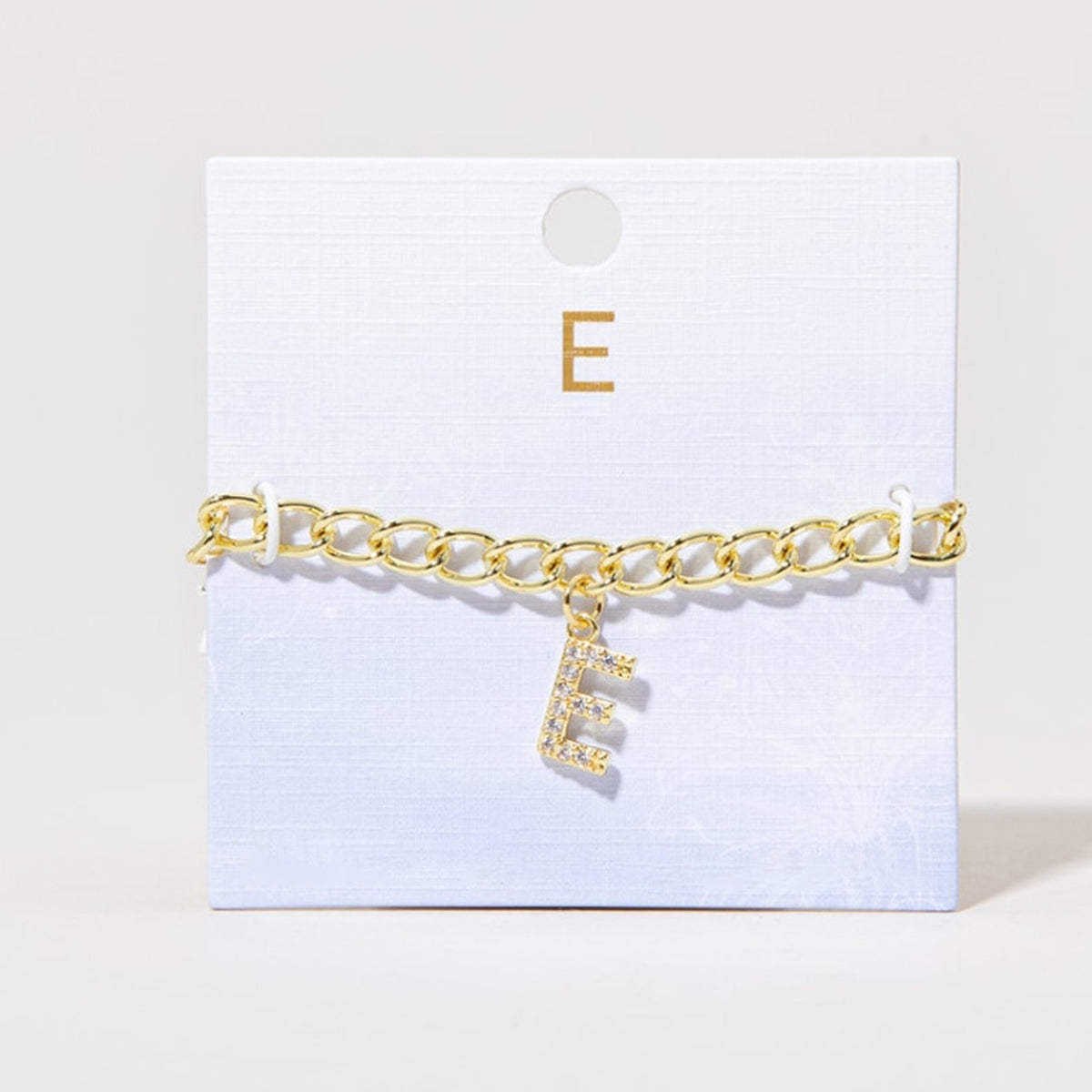 Curb link Initial Anklet