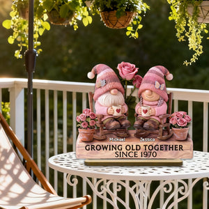 Couple Grow Old Together - Personalized Wooden Plaque - Perfect Valentine's Day Gift For Him, Gift For Her