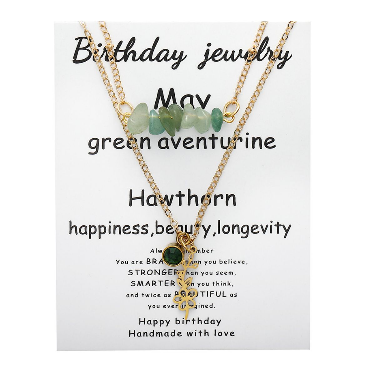 Birthstone Flower Necklaces Dainty Chain Necklace 12 Birth Month Crystal Necklace for Women