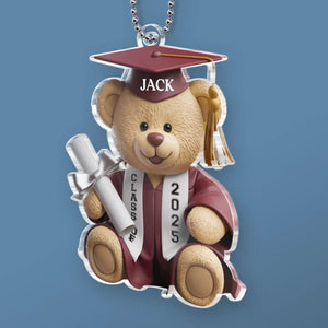 Dream Big, Shine Bright - Family Personalized Car Ornament - Graduation Gift For Family Members, Siblings