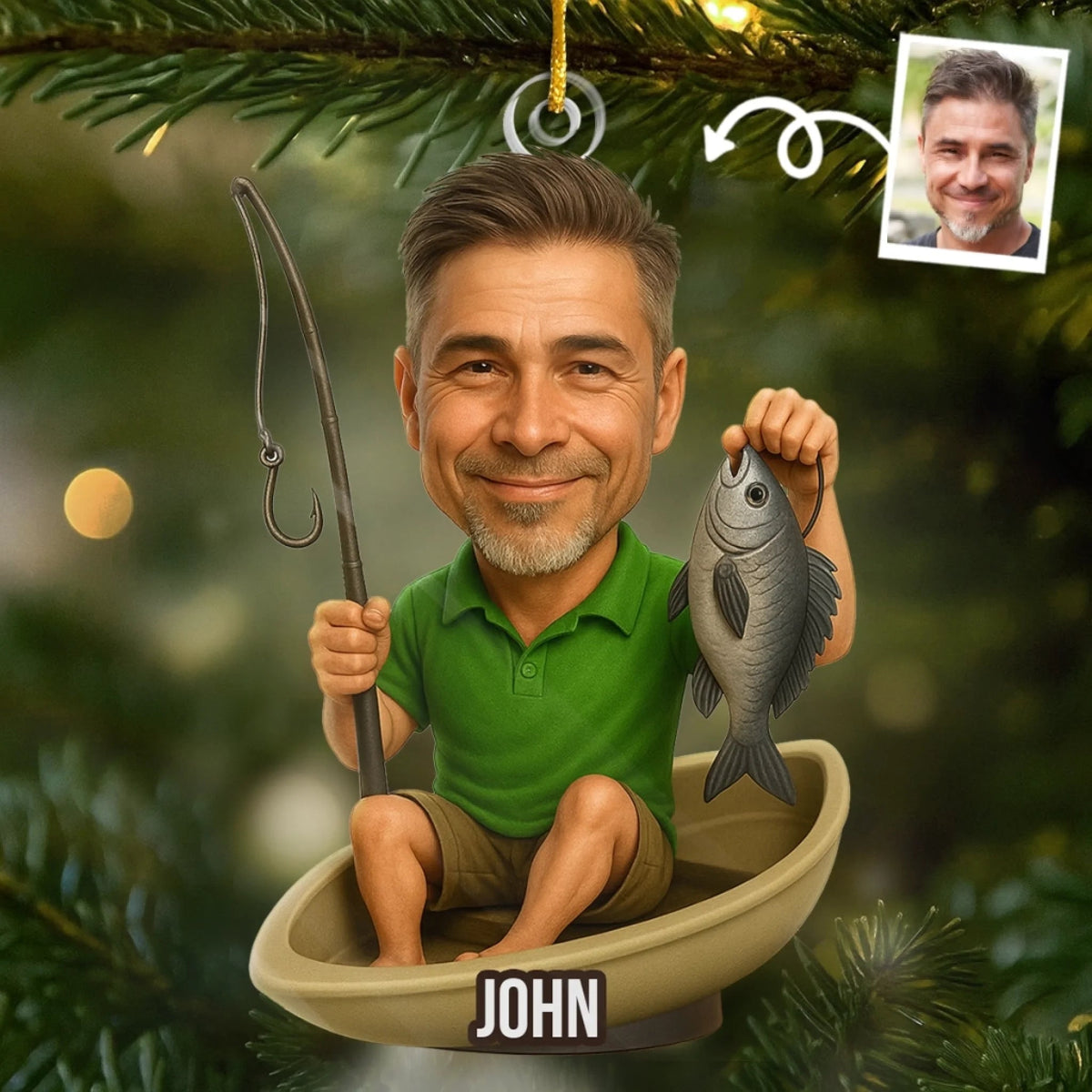 Custom Photo Personalized Christmas Birthday Fishing Gifts For Fisherman - Master Angler