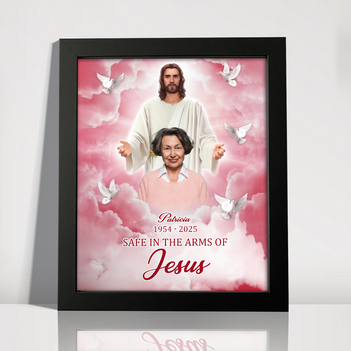 Custom Photo God Took You Home To Be With Him Personalized Memorial Picture Frame