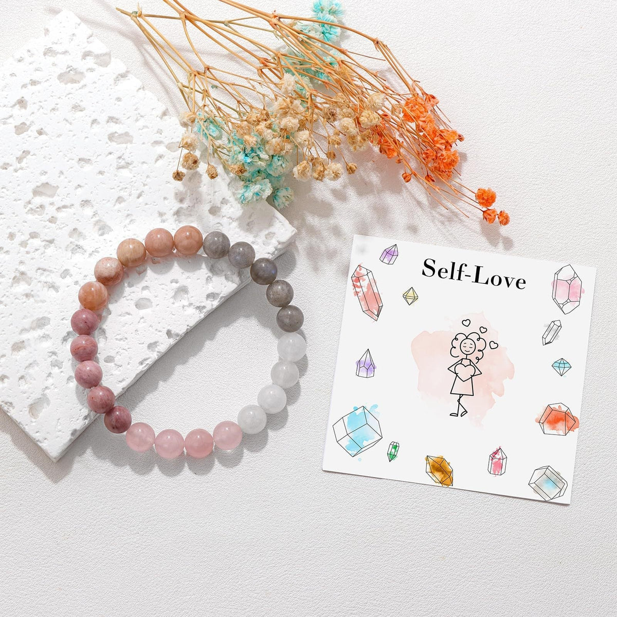 New Beginnings - Natural Stone Healing Encourage Bracelet