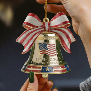 250 years of America Anniversary Liberty Bell Ornament 1776–2026 Patriotic