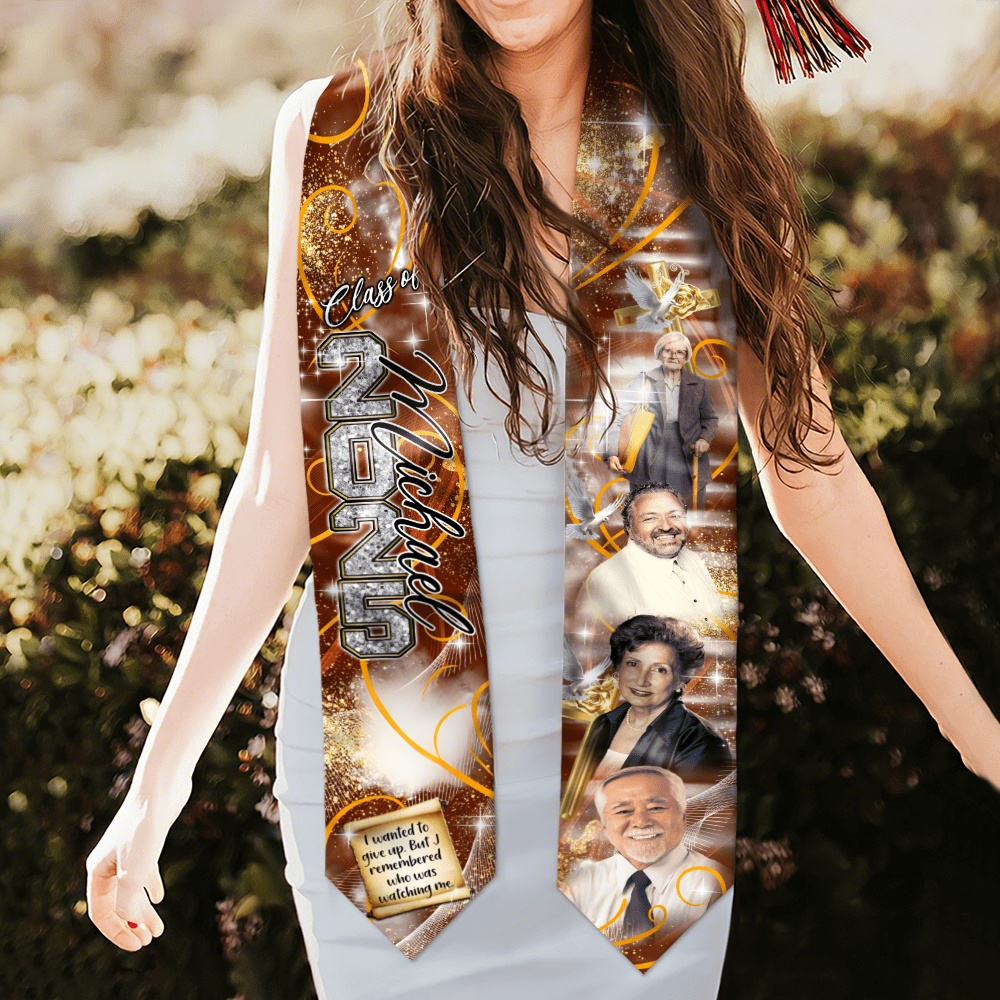 In Loving Memory - Personalized Graduation Sashes And Stoles