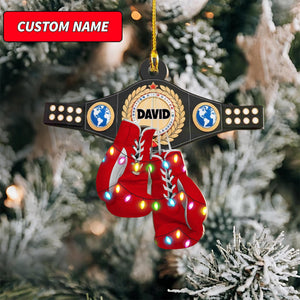Personalized Boxing Glove Ornament Gifts For Boxing Lovers