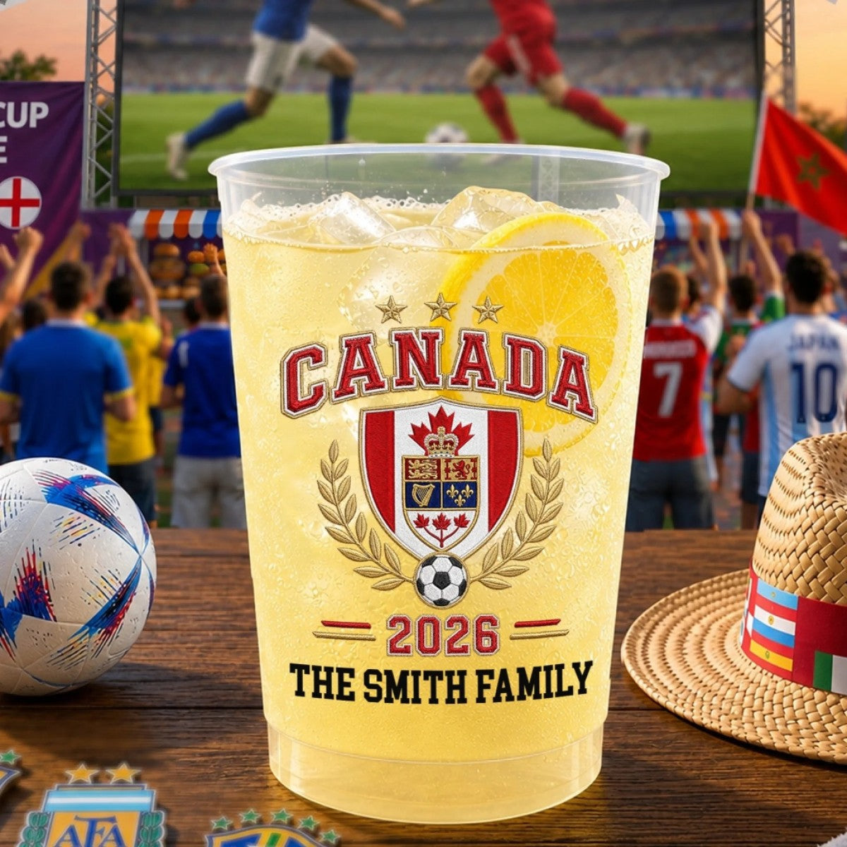 Custom Soccer Party Cups - Personalized Birthday Gifts For Soccer Lovers