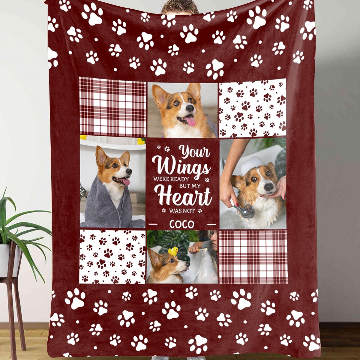 Custom Photo You Were My Favorite Hello And My Hardest Goodbye - Memorial Personalized Blanket