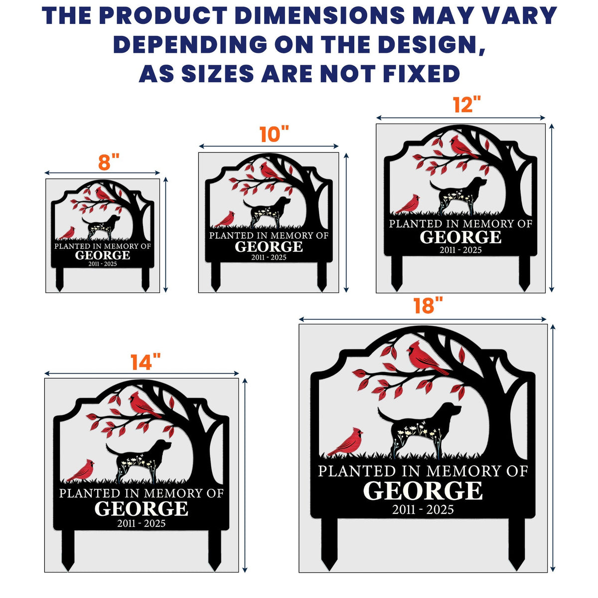 Where Memories Blossom Forever - Personalized Metal Garden Stake