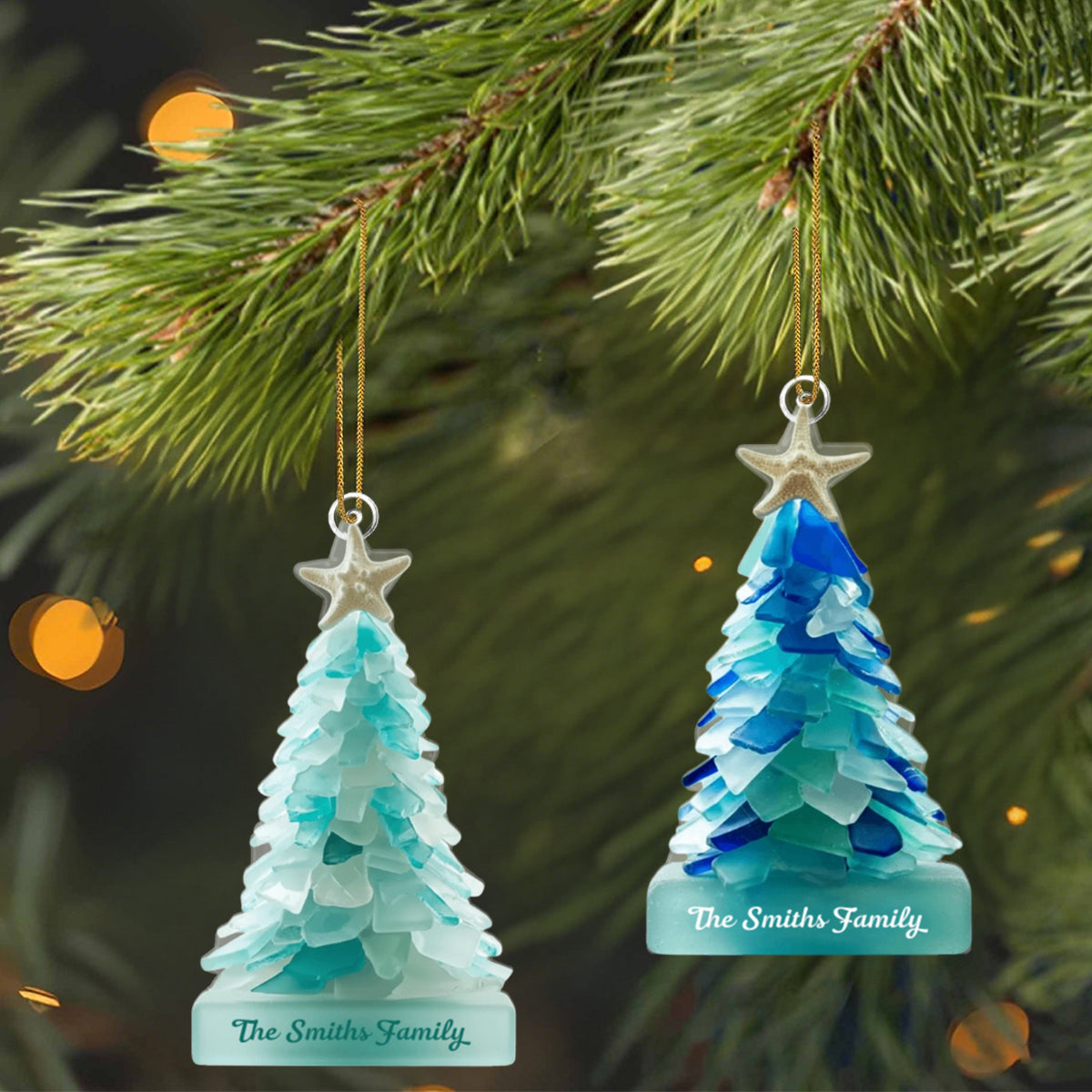 Small Christmas Tree - Personalized Family Ornament
