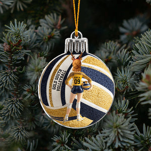 Love Volleyball - Personalized Volleyball Ornament
