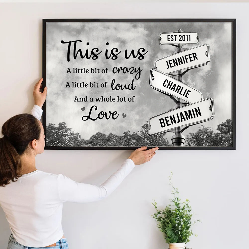 This Is Us, Full Of Love Family - Personalized Poster/Canvas - Gift For Family Members, Mom and Dad