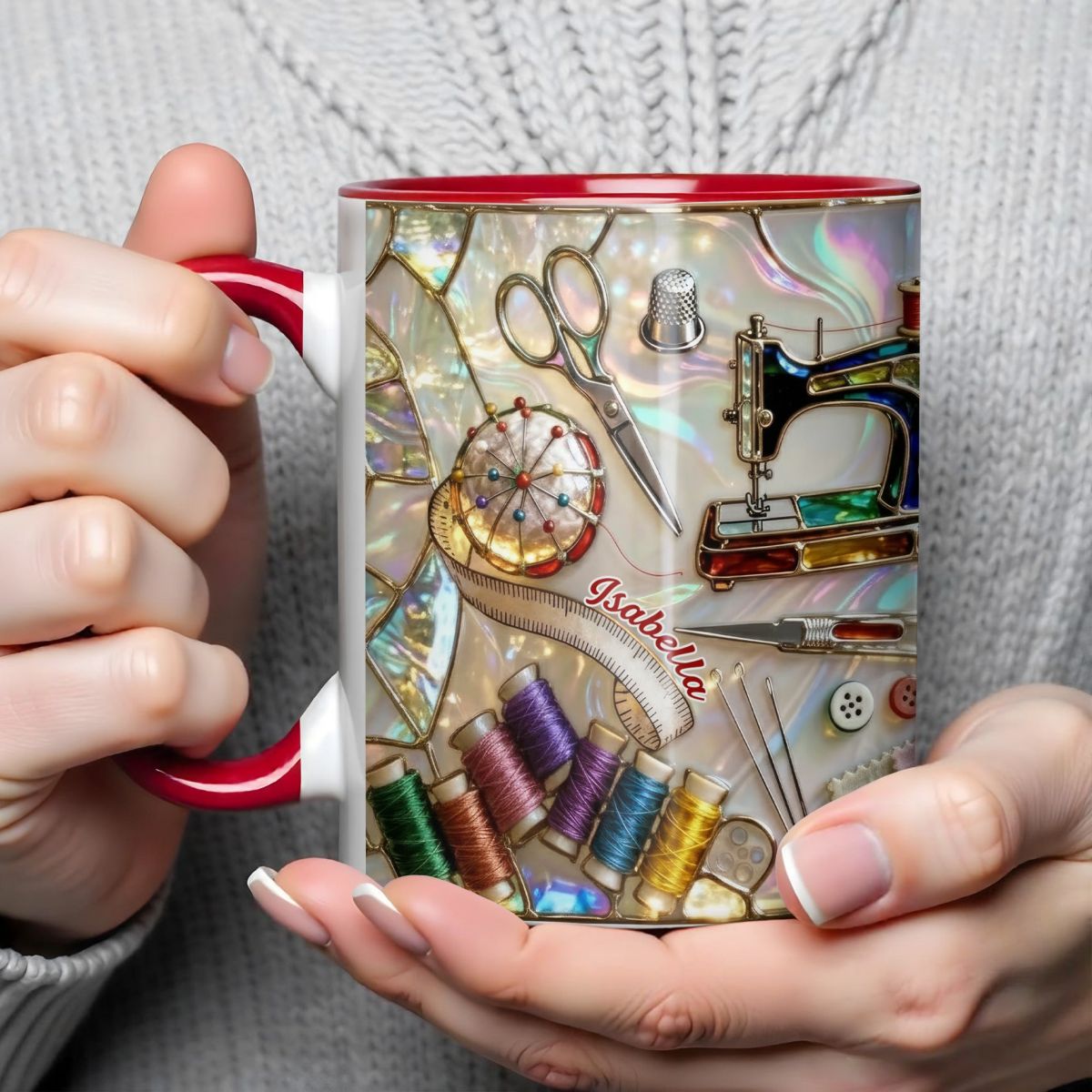 Celebrate Your Creativity Sewing-Themed Mug,Custom Accent Mug,Gift For Craft Enthusiasts