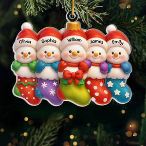 Custom Acrylic Ornament Personalized Christmas Warm Hearts Make Christmas Bright