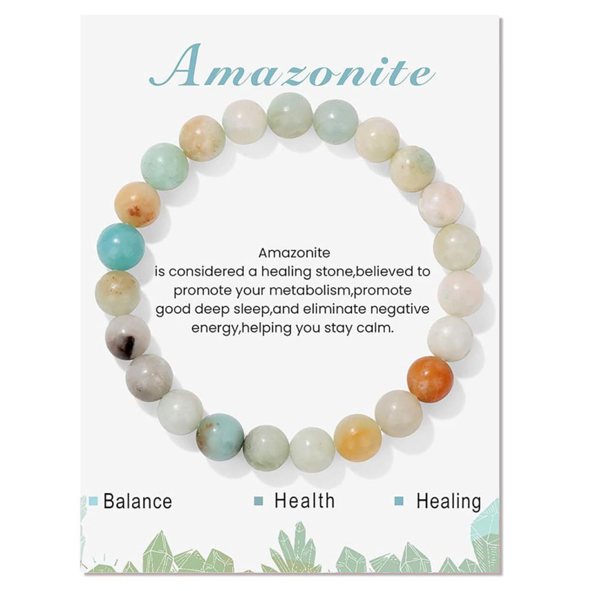Gemstone Bracelet with Card