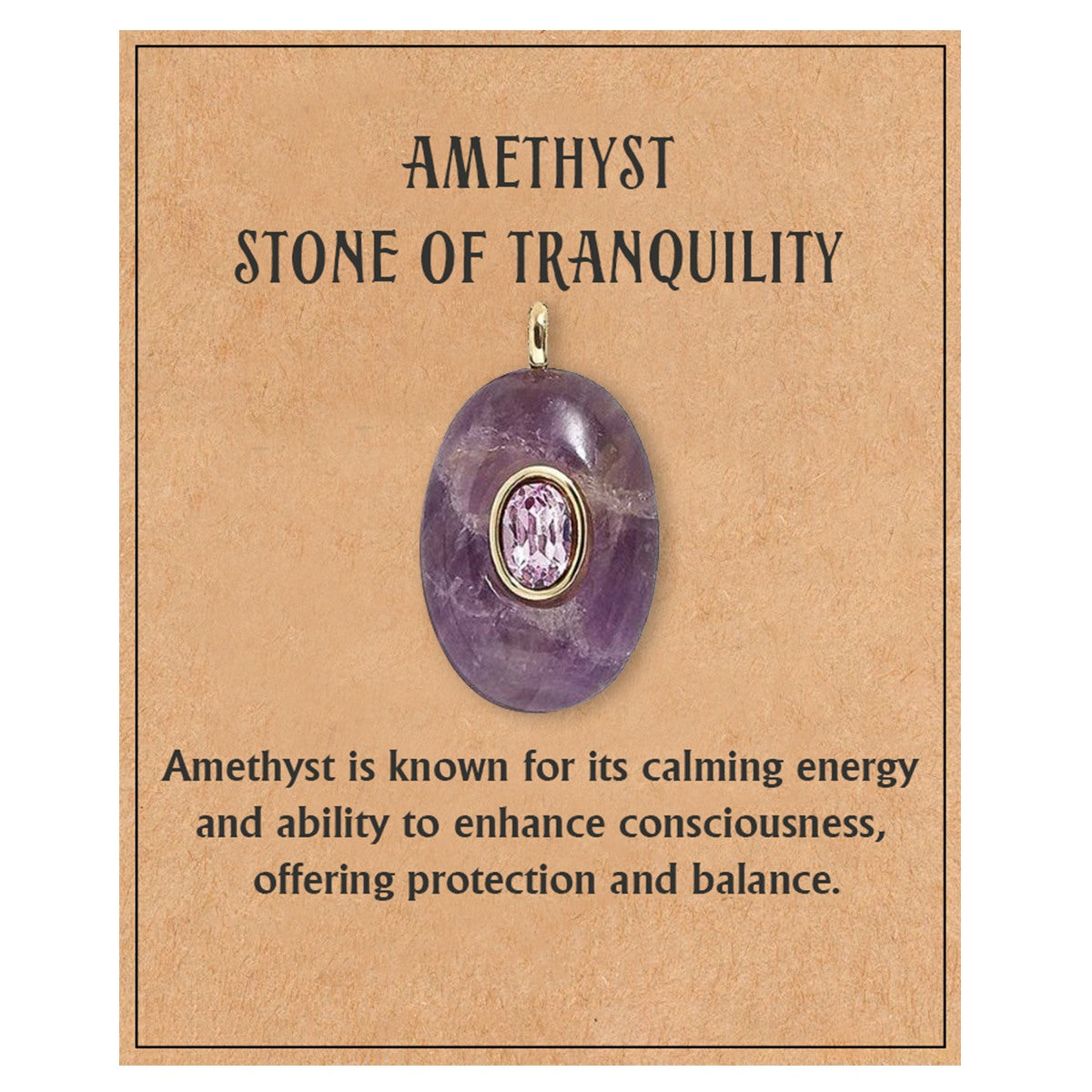 Natural Stone Precious Pendant Necklace