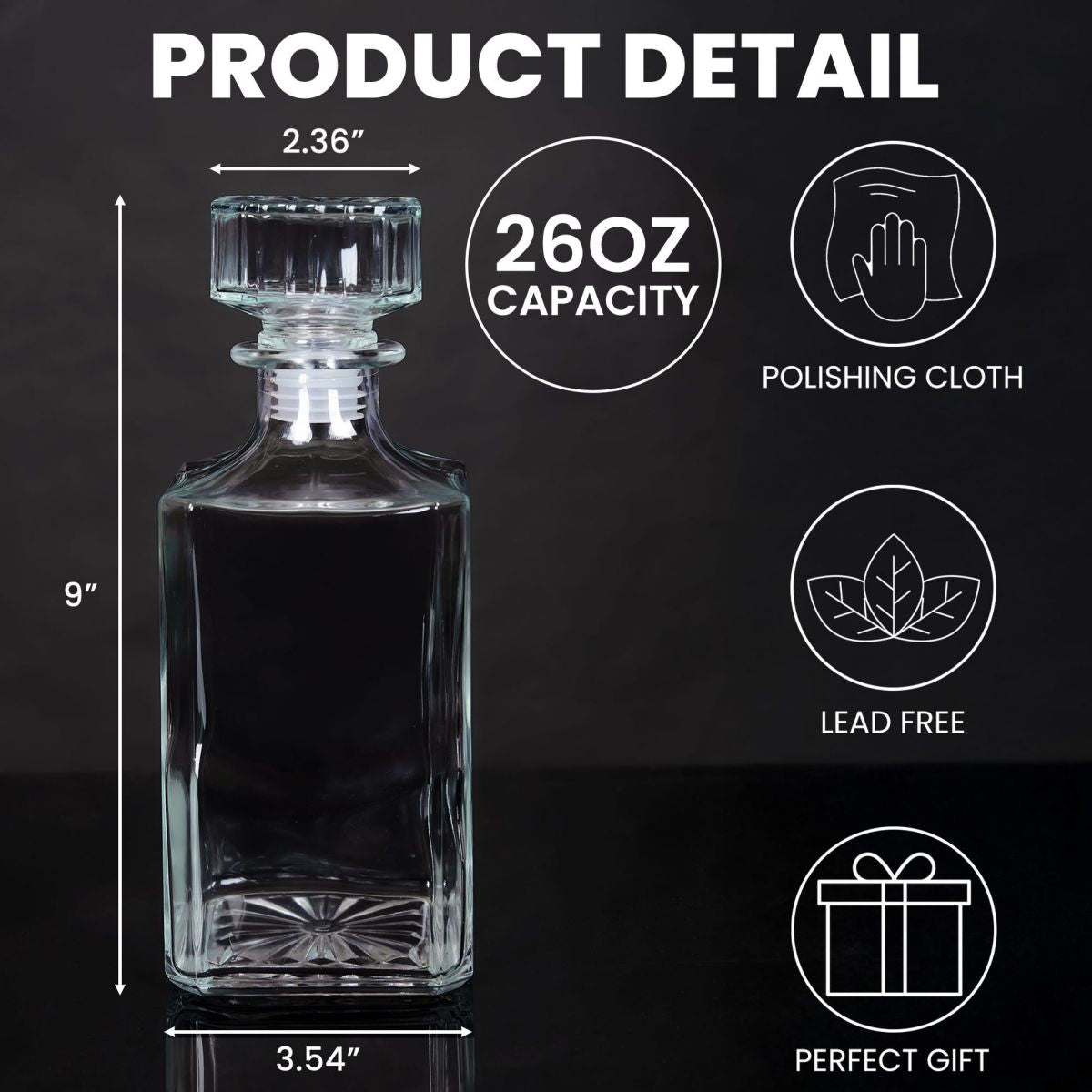 Best Dad Ever - Father's Day Gifts For Dad, Papa, Step-Dad - Custom Decanter