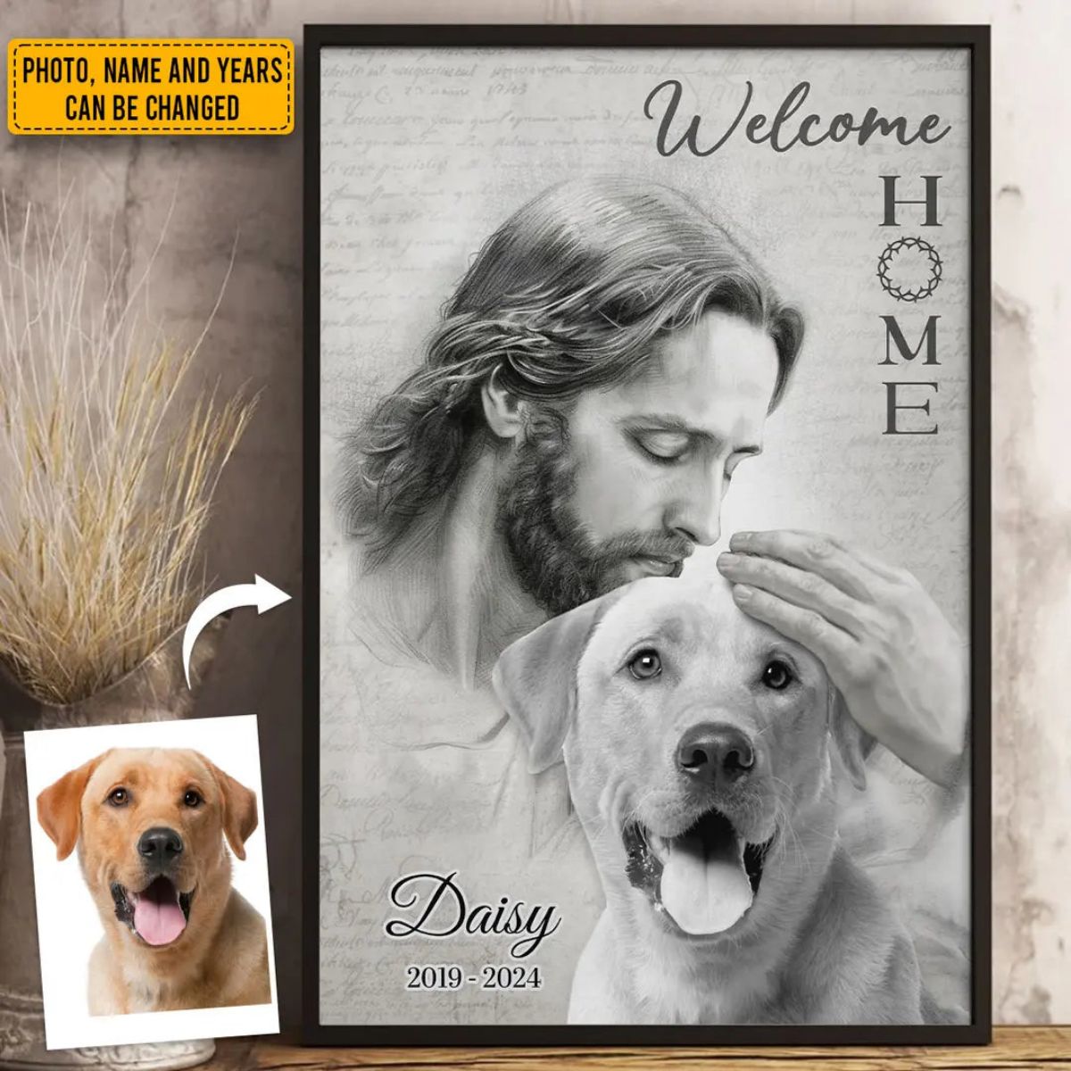 Remembering You With Love - Memorial Personalized Canvas/Poster