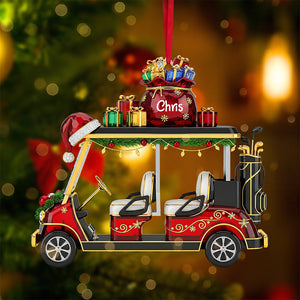 Golf Cart Ornament - Personalized Gifts For Golf Lovers