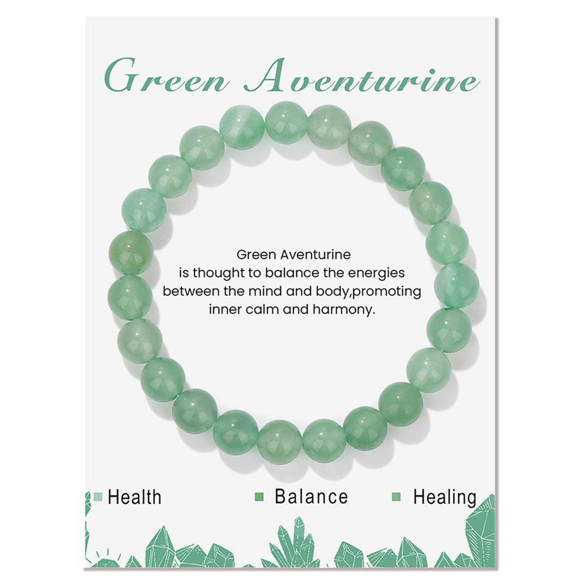 Gemstone Bracelet with Card