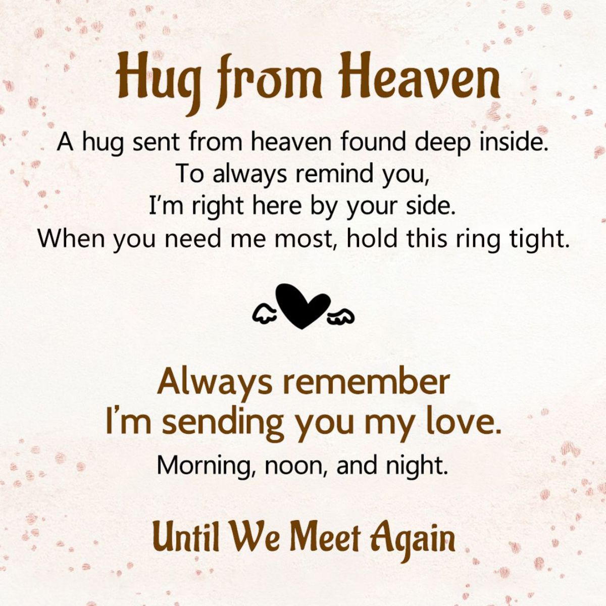 Personalized Circle Wings Memorial Ring - I am not a Widow, I am a wife to a husband with wings