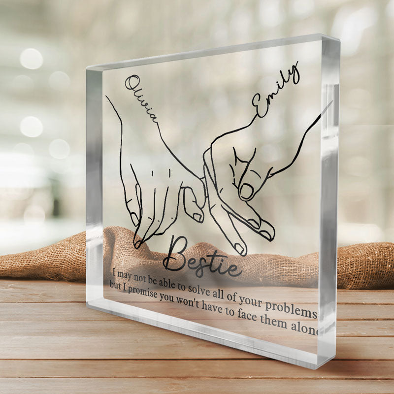 I'll Be There Pinky Promise - Bestie Personalized Acrylic Plaque