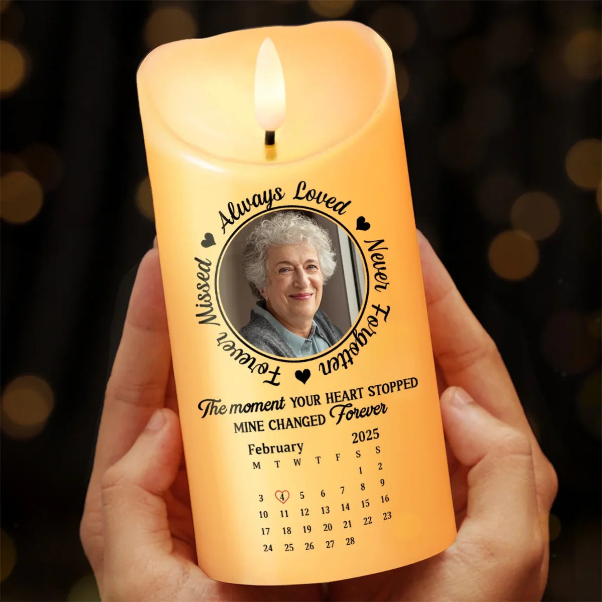 Your Loved One Is Now Your Guardian Angel - Memorial Personalized Custom LED Candle