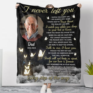 Every Step Of The Way - Personalized Memorial Blanket