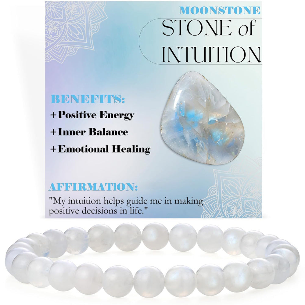 Energy & Love • Natural Stone Elastic Rope Bracelet