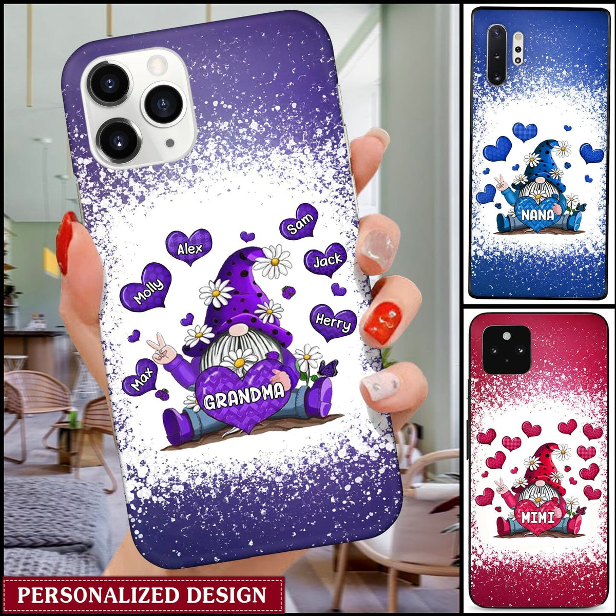 Personalized Grandma Mom Sweet Heart Phone case